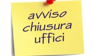 AVVISO CHIUSURA UFFICI