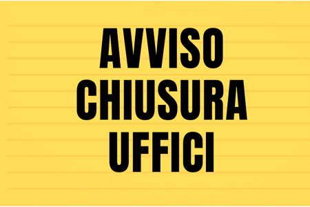 Avviso di chiusura uffici